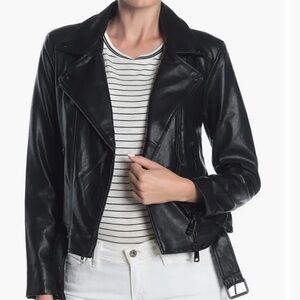 Faux Leather Moto Jacket